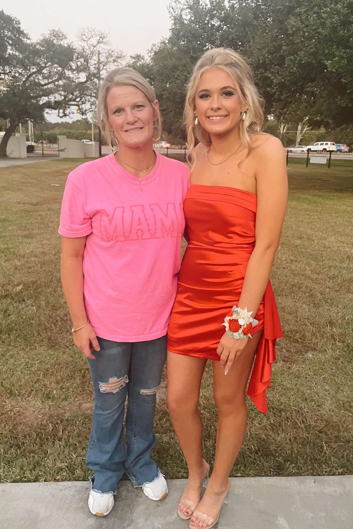 Strapless Red Satin Tight Mini Dress with Train