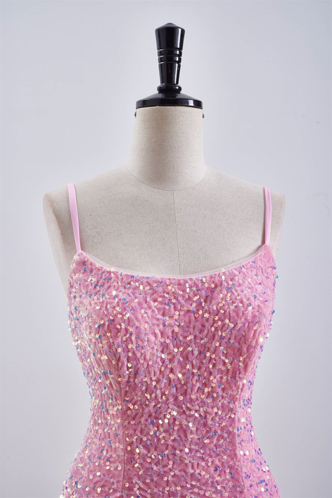 Fuchsia Sequin Tight Short Homecoming Dress