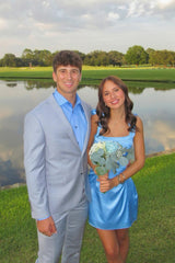 Tie Shoulders Yellow Satin Fitted Short Dress