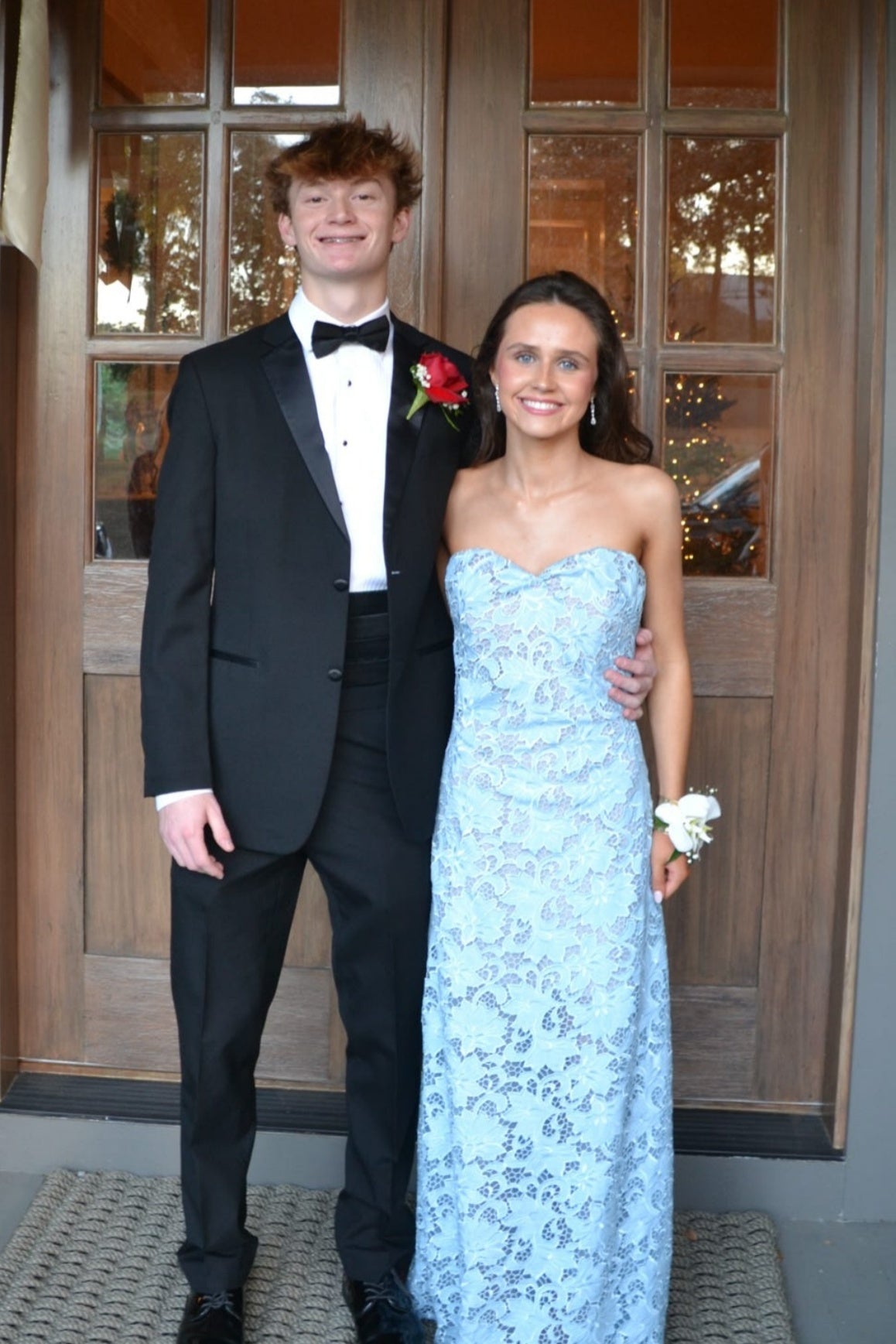 Light Sky Blue Straight Long Prom Dress