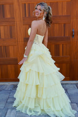 Hot Pink A-Line Ruffle Sweetheart Dress