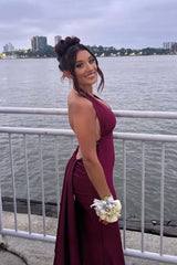 Lilac Backless Mermaid Long Formal Dress