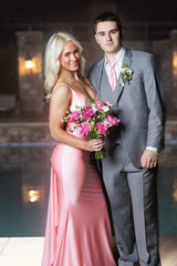 Lilac Backless Mermaid Long Formal Dress