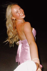 Mint Green Strapless Twist Cutout Mini Dress