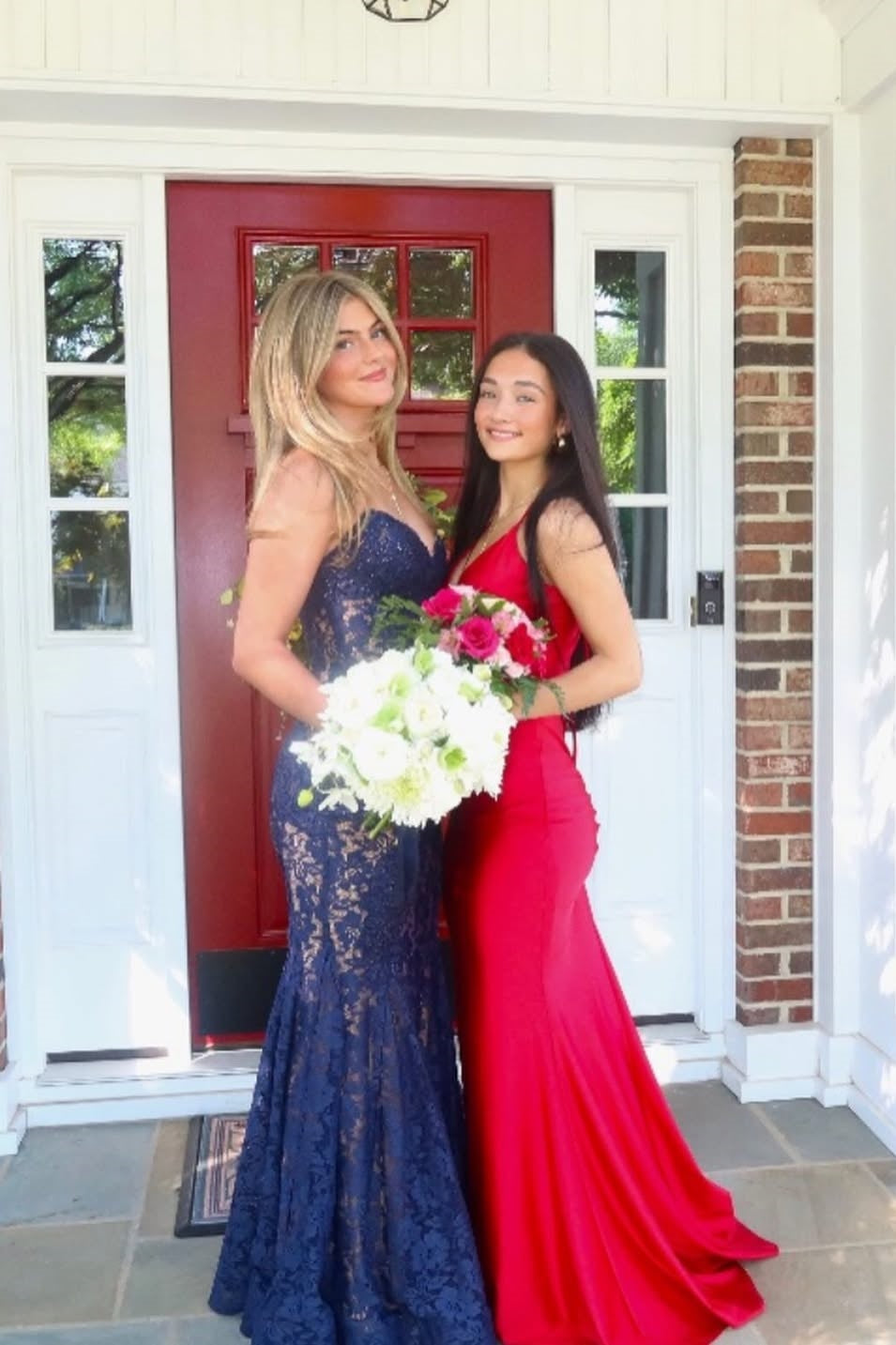 Sweetheart Red Lace Mermaid Formal Dress