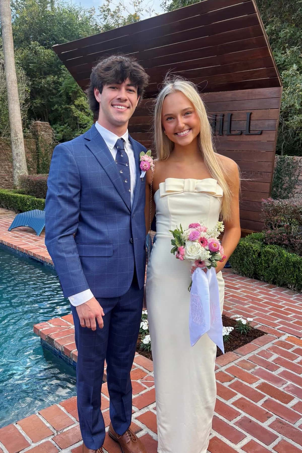 Light Yellow Bow Strapless Fitted Long Dress