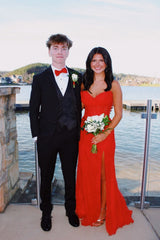 Yellow Tulle Appliqué Sweetheart Dress