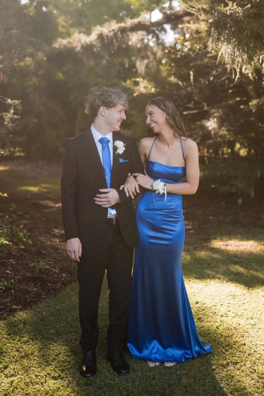 Yellow Satin Straps A-line Long Prom Dress