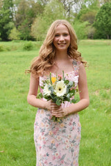 Lavender Off-the-Shoulde Floral Tulle Mermaid Gown