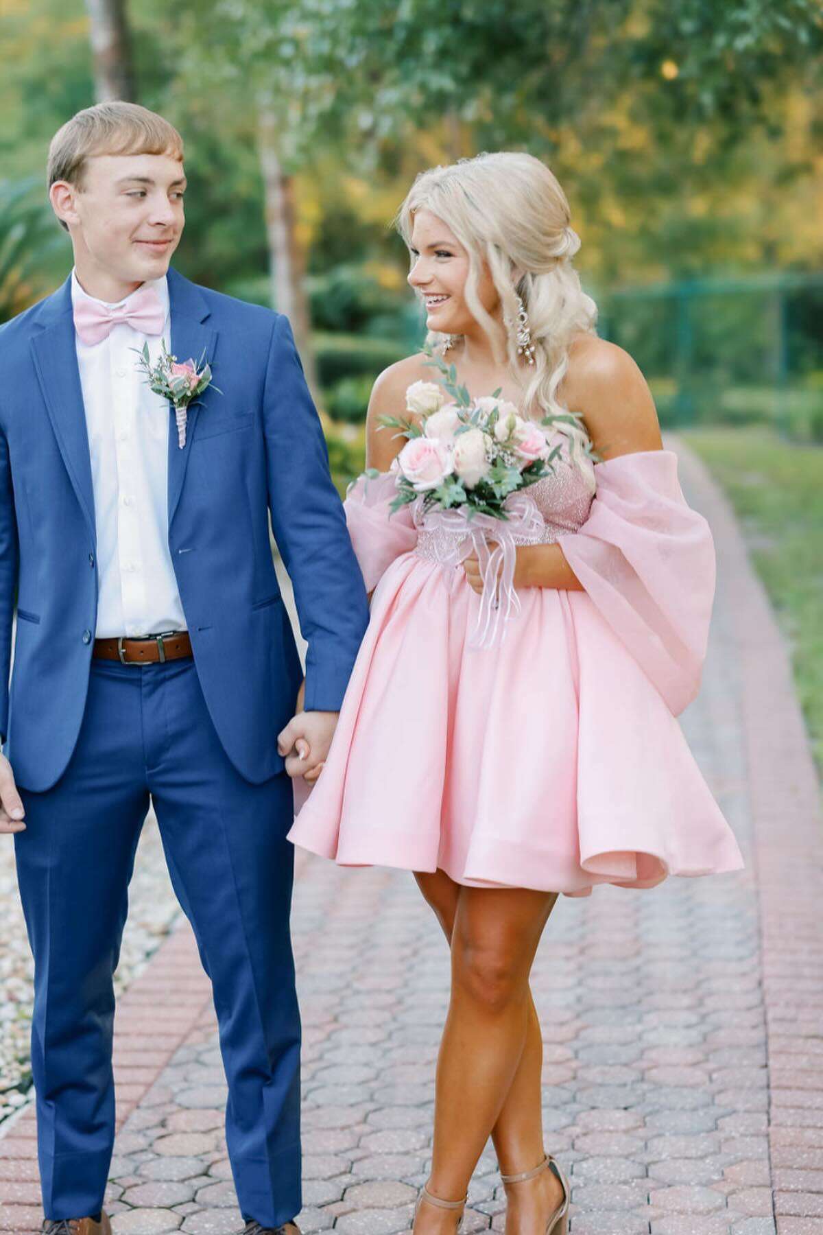 Sweetheart Pink Sequin A-line Short Princess Dress