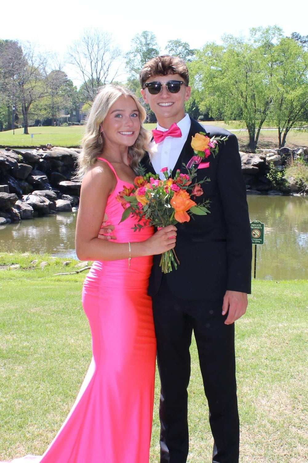 Navy Blue Straps Mermaid Long Prom Dress with Slit