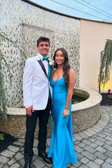 V Neck Lavender Mermaid Long Formal Dress