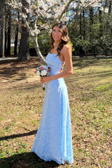 Pink Lace Cowl Neck Straps Long Dress