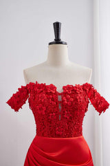 3D Flowes Off the Shoulder Ruched Tight Dress
