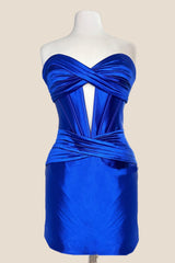 Sweetheart Red Ruched Tight Short Homecoming Dress